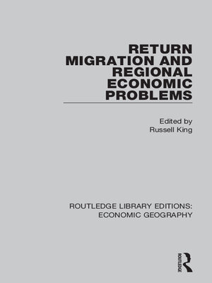 cover image of Return Migration and Regional Economic Problems